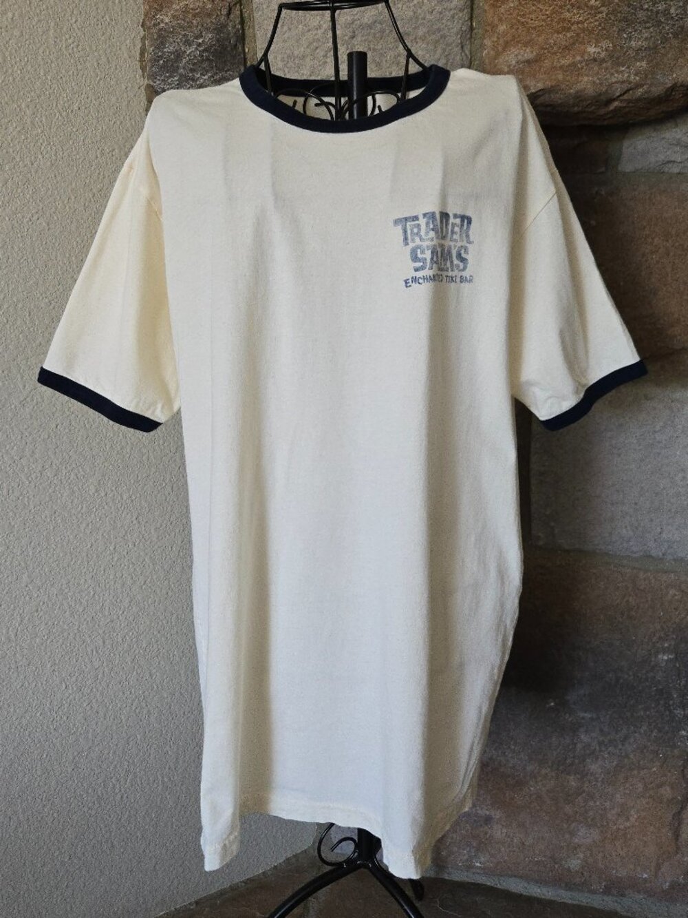 Disney Trader Sam's Enchanted Tiki Bar Men's Ringer Tee